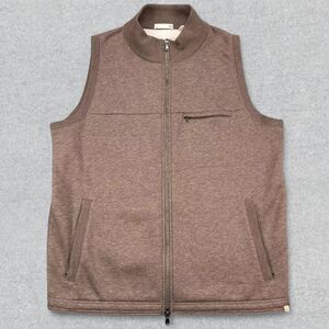 Tasc Performance Vest Mens XL Brown Full Zip Pockets Outdoor Hiking Bamboo Blend